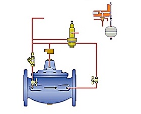 Фото - Мембранный клапан регулирования уровня с плавающим устройством T.i.S. M3620, M2620