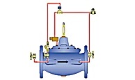 Мембранный клапан запорно-регулирующий с электрическим регулятором потока вкл/выкл T.i.S. M3701, M2701